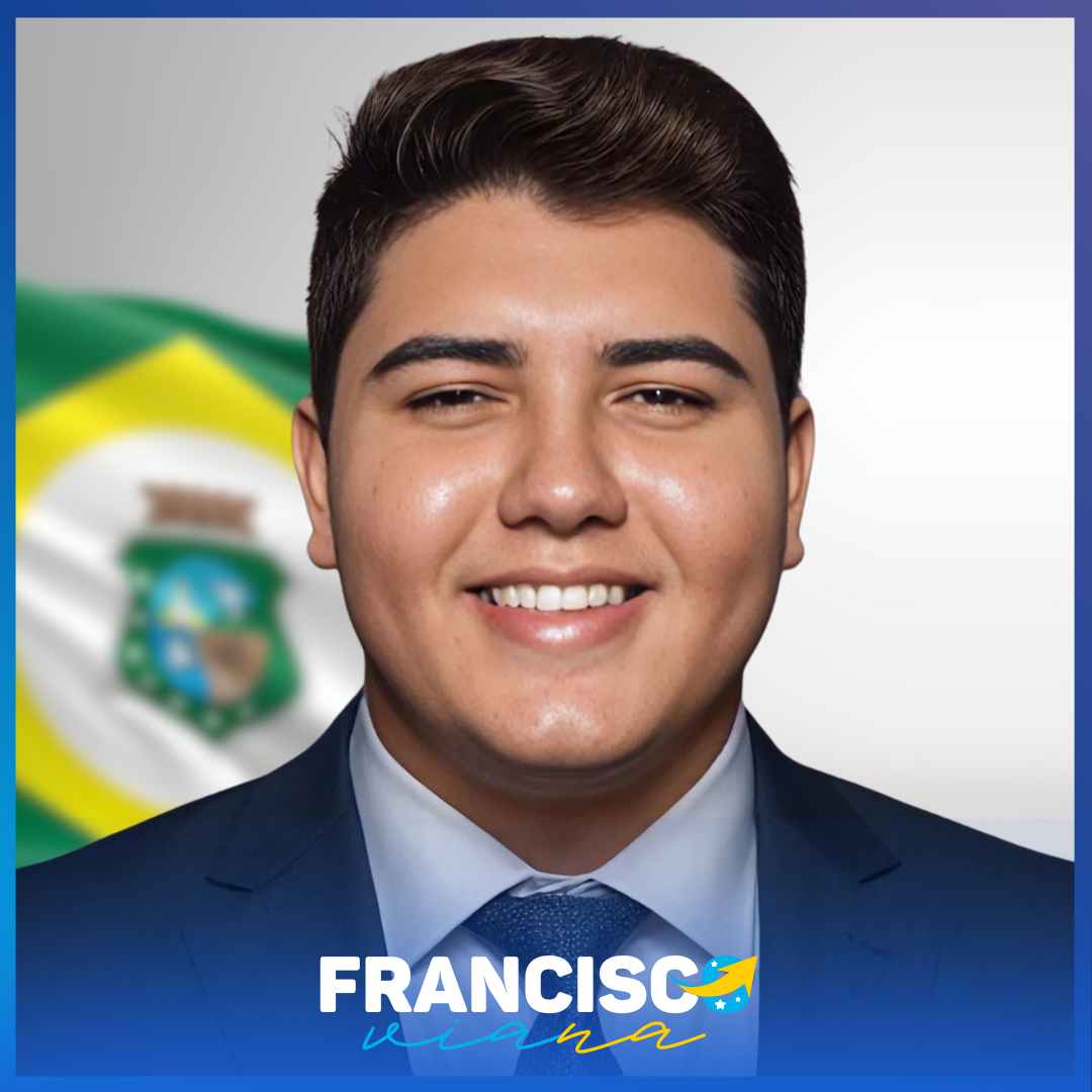 Olá, sou o Francisco Viana, um apaixonado pelo estado do Ceará, vi na política uma oportunidade de ser um agente de mudanças e de, verdadeiramente, lutar pelos direitos e anseios da nossa gente. Acompanhe nas redes sociais: @fcovianaoficial.
